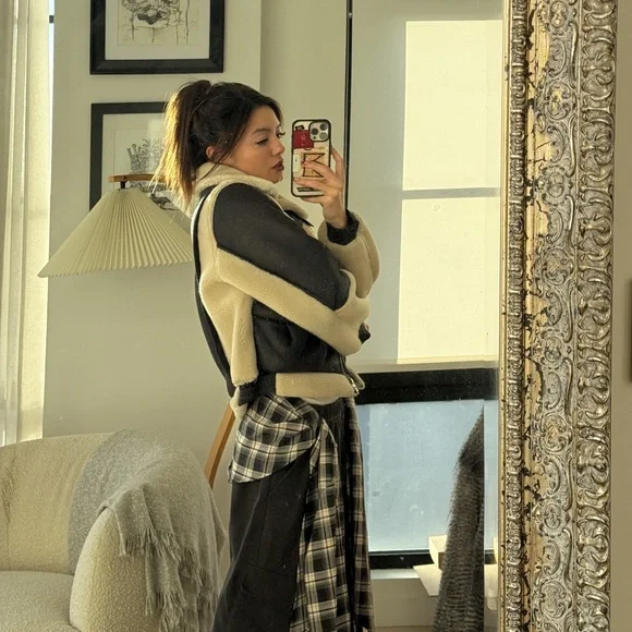 Blank NYC Sherpa + Leather Jacket // size XS - Picture 5 of 11